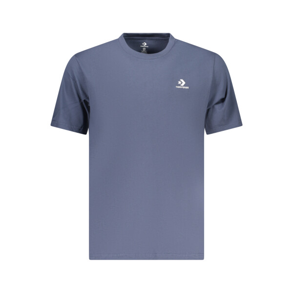 CONVERSE ανδρικό μπλε t-shirt με στρογγυλή λαιμόκοψη και κεντημένο λογότυπο