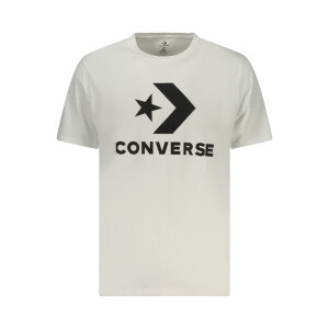 Converse Ανδρικό Λευκό T-shirt με print λογότυπο