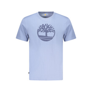 Timberland ανδρικό t-shirt σε μπλε χρώμα με στρογγυλή λαιμόκοψη