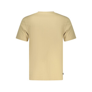 Timberland ανδρικό t-shirt σε μπεζ χρώμα με στρογγυλή λαιμόκοψη και λογότυπο