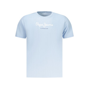 Pepe Jeans ανδρικό t-shirt σε μπλε χρώμα με print λογότυπο