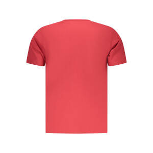 Pepe Jeans ανδρικό κόκκινο t-shirt με στρογγυλή λαιμόκοψη και λογότυπο