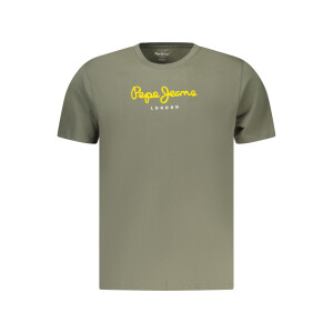 Pepe Jeans Ανδρικό Πράσινο T-shirt με στρογγυλή λαιμόκοψη