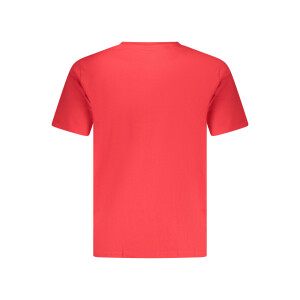 Converse Ανδρικό Κόκκινο T-shirt με στρογγυλή λαιμόκοψη και print λογότυπο