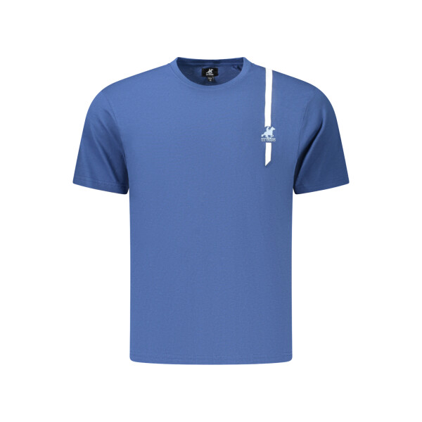 U.S. GRAND Ανδρικό Μπλε T-shirt με στρογγυλή λαιμόκοψη και print