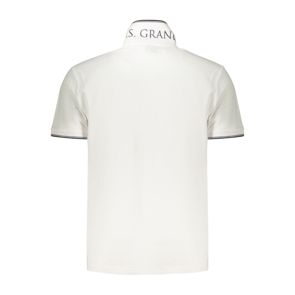 U.S. GRAND Ανδρική Λευκή Polo Μπλούζα