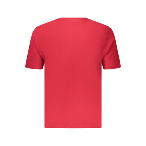 U.S. GRAND Ανδρικό Κόκκινο T-Shirt με στρογγυλή λαιμόκοψη και print λογότυπο