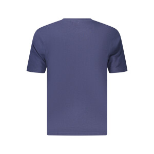 U.S. GRAND ανδρικό μπλε T-shirt με στρογγυλή λαιμόκοψη και print λογότυπο