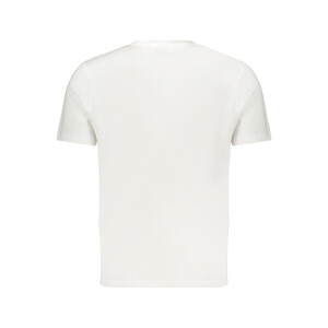 U.S. GRAND Ανδρικό Λευκό T-Shirt με στρογγυλή λαιμόκοψη και λογότυπο