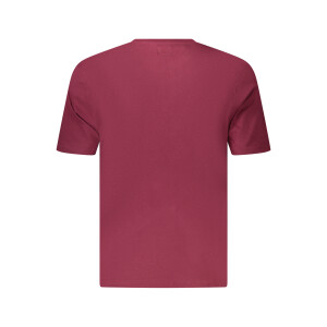 U.S. GRAND Ανδρικό Κόκκινο T-shirt με στρογγυλή λαιμόκοψη και print λογότυπο