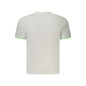 U.S. GRAND ανδρικό λευκό T-shirt με στρογγυλή λαιμόκοψη και ανάγλυφο λογότυπο