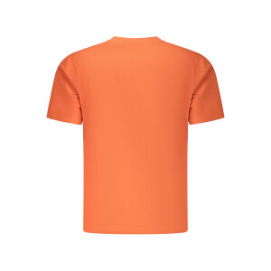 U.S. GRAND Ανδρικό Πορτοκαλί T-Shirt με στρογγυλή λαιμόκοψη και print