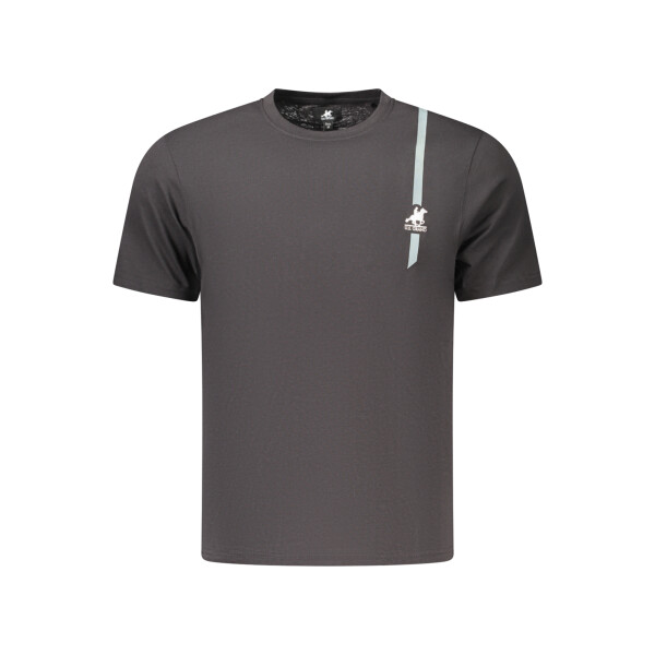 U.S. GRAND Ανδρικό Μαύρο T-shirt με στρογγυλή λαιμόκοψη και print