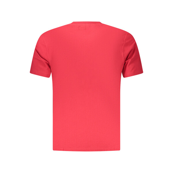 U.S. GRAND ανδρικό κόκκινο t-shirt με στρογγυλή λαιμόκοψη και print λογότυπο