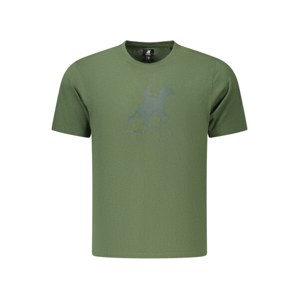 U.S. GRAND Ανδρικό Πράσινο T-shirt με στρογγυλή λαιμόκοψη και print λογότυπο