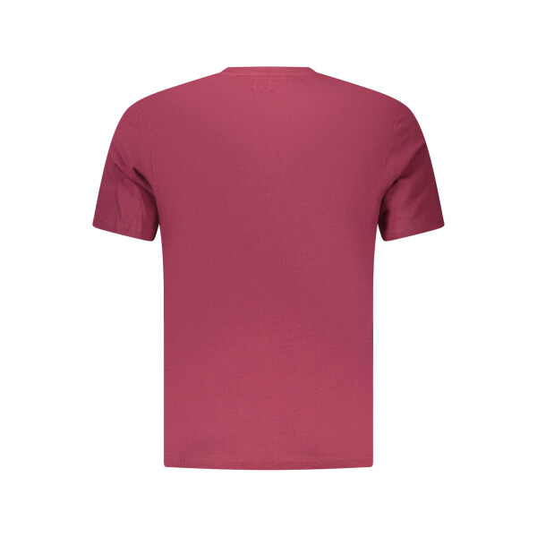U.S. GRAND Ανδρικό Κόκκινο T-shirt με στρογγυλή λαιμόκοψη και print λογότυπο