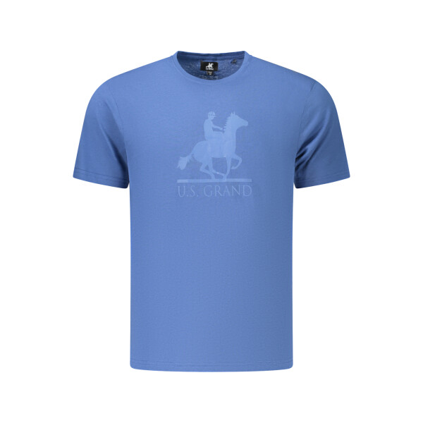 U.S. GRAND Ανδρικό Μπλε T-shirt με στρογγυλή λαιμόκοψη και print
