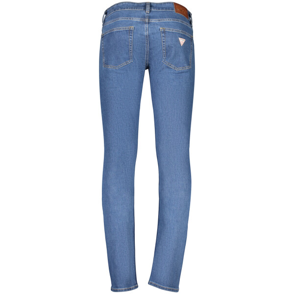 Guess Jeans Ανδρικό Μπλε Jeans με πέντε τσέπες και κλείσιμο με φερμουάρ
