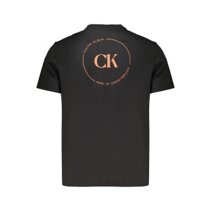 Calvin Klein Ανδρικό Μαύρο T-shirt με στρογγυλή λαιμόκοψη και λογότυπο