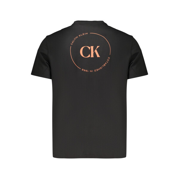 Calvin Klein Ανδρικό Μαύρο T-shirt με στρογγυλή λαιμόκοψη και λογότυπο