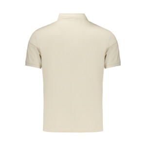 Calvin Klein ανδρική polo μπλούζα σε μπεζ χρώμα με κεντημένο λογότυπο