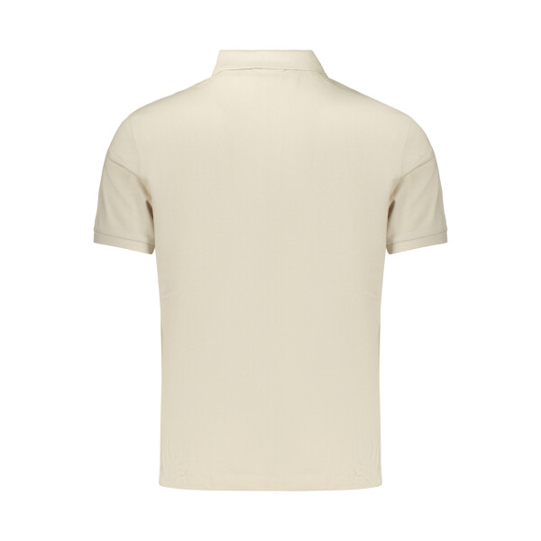 Calvin Klein ανδρική polo μπλούζα σε μπεζ χρώμα με κεντημένο λογότυπο
