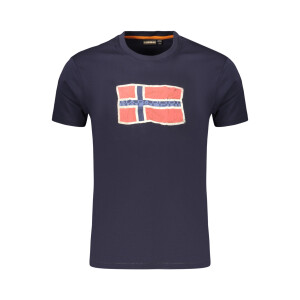 Napapijri ανδρικό t-shirt σε μπλε χρώμα με λογότυπο