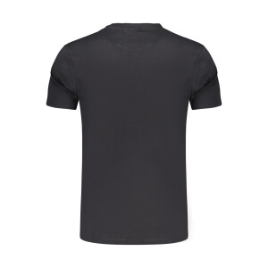 Napapijri ανδρικό t-shirt σε μαύρο χρώμα με στρογγυλή λαιμόκοψη και print λογότυπο