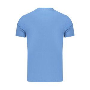 Napapijri Ανδρικό Μπλε T-shirt με στρογγυλή λαιμόκοψη και λογότυπο