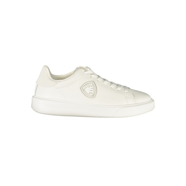 Blauer ανδρικά sneakers σε λευκό χρώμα με κορδόνια