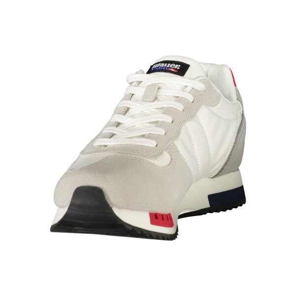 Blauer ανδρικά sneakers σε λευκό χρώμα με κορδόνια