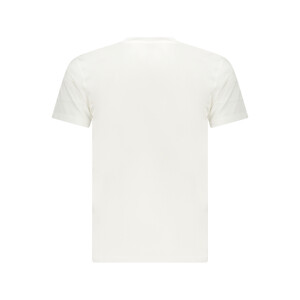 SUPERGA Ανδρικό Λευκό T-shirt με στρογγυλή λαιμόκοψη και print λογότυπο