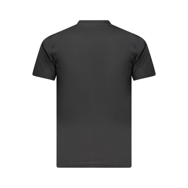 SUPERGA Ανδρικό Μαύρο T-shirt με στρογγυλή λαιμόκοψη και print λογότυπο