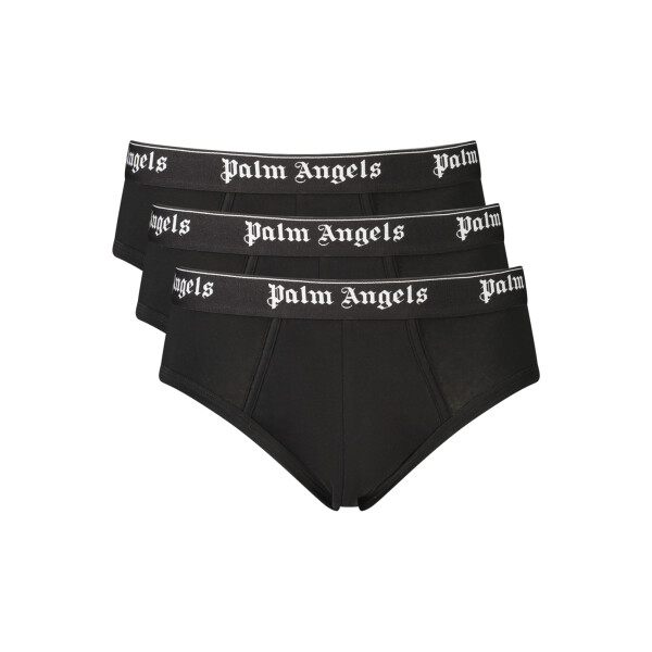 PALM ANGELS Ανδρικά Μαύρα Σλιπ με λογότυπο