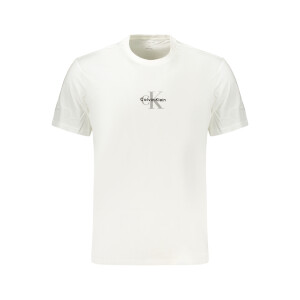 Calvin Klein ανδρικό λευκό t-shirt με στρογγυλή λαιμόκοψη και λογότυπο