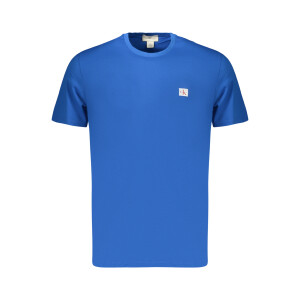 Calvin Klein ανδρικό μπλε t-shirt με στρογγυλή λαιμόκοψη και λογότυπο