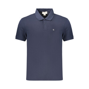 Calvin Klein Ανδρική Μπλε Polo Μπλούζα με κεντημένο λογότυπο