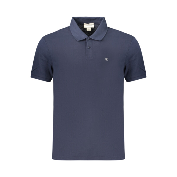 Calvin Klein Ανδρική Μπλε Polo Μπλούζα με κεντημένο λογότυπο