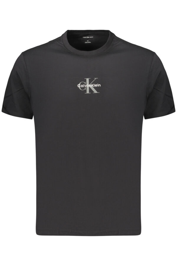 Calvin Klein ανδρικό μαύρο t-shirt με στρογγυλή λαιμόκοψη και λογότυπο