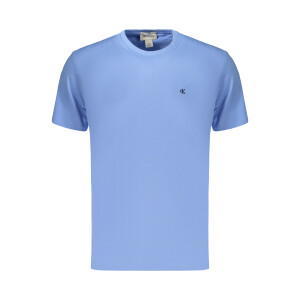Calvin Klein ανδρικό t-shirt σε μπλε χρώμα με στρογγυλή λαιμόκοψη