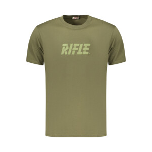 RIFLE Ανδρικό Πράσινο T-shirt με στρογγυλή λαιμόκοψη και λογότυπο