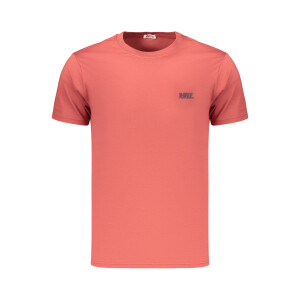 RIFLE Ανδρικό Κόκκινο T-shirt με στρογγυλή λαιμόκοψη και print λογότυπο