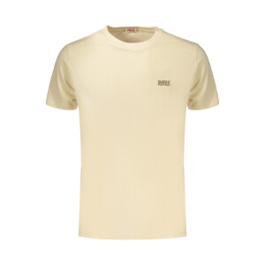 RIFLE Ανδρικό Μπεζ T-shirt με στρογγυλή λαιμόκοψη και λογότυπο