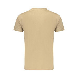 RIFLE Ανδρικό Καφέ T-shirt με στρογγυλή λαιμόκοψη και λογότυπο