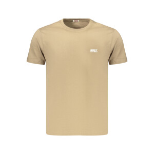 RIFLE Ανδρικό Καφέ T-shirt με στρογγυλή λαιμόκοψη και λογότυπο