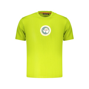 Napapijri Ανδρικό Πράσινο T-shirt με στρογγυλή λαιμόκοψη και print λογότυπο