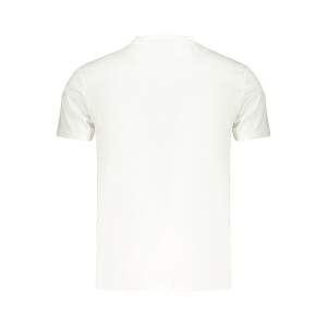 Napapijri ανδρικό t-shirt σε λευκό χρώμα με στρογγυλή λαιμόκοψη και print λογότυπο