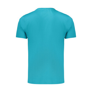 COVERI MOVING Ανδρικό Μπλε T-shirt με στρογγυλή λαιμόκοψη