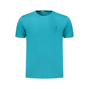 COVERI MOVING Ανδρικό Μπλε T-shirt με στρογγυλή λαιμόκοψη