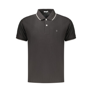 COVERI MOVING Ανδρική Μαύρη Polo Μπλούζα με κοντά μανίκια